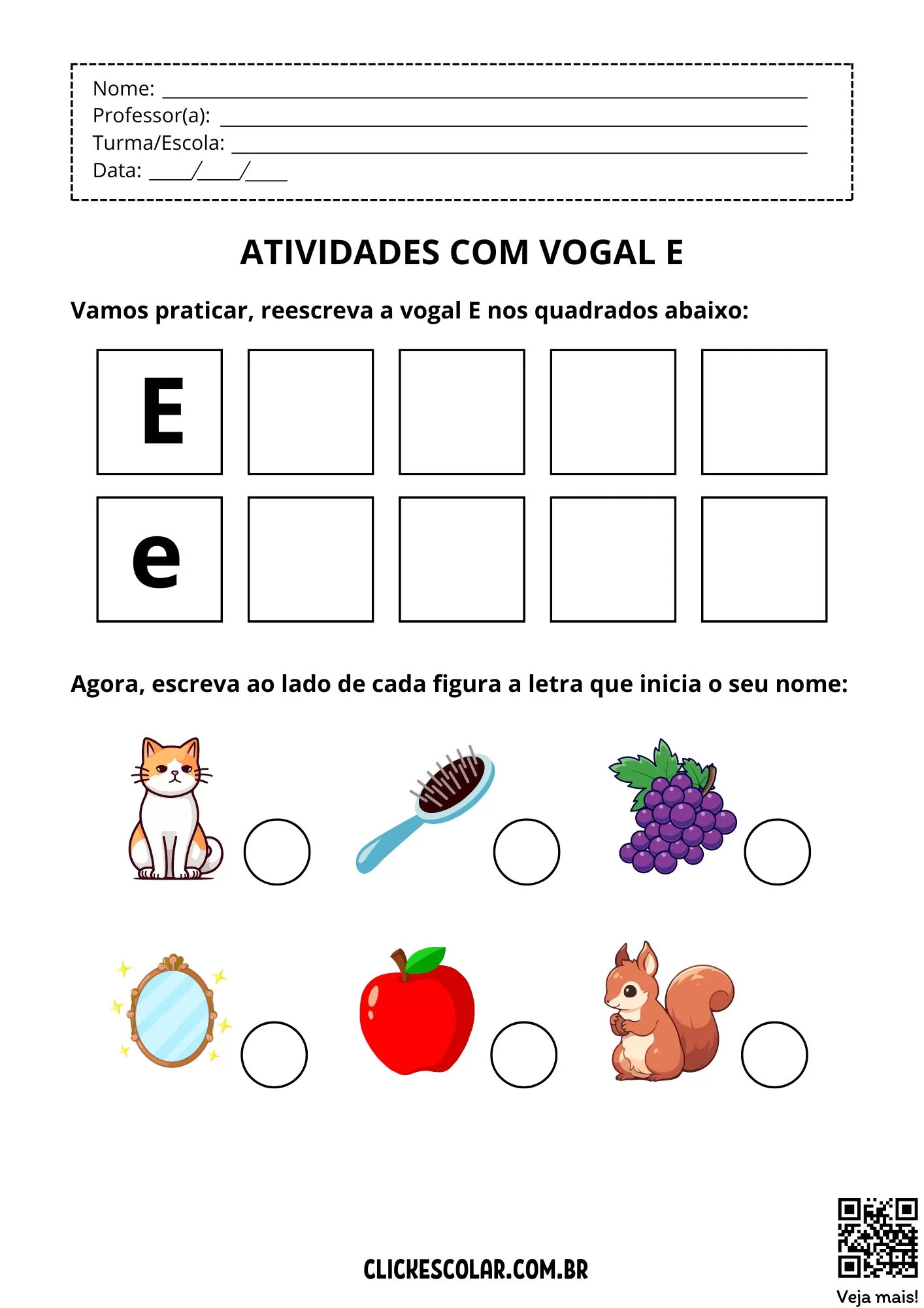 Atividade Com Vogal E04