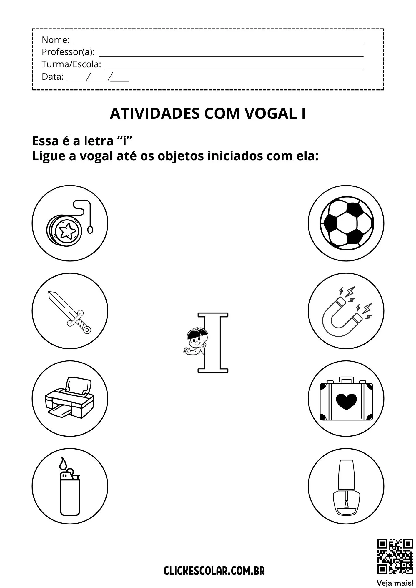 Atividade Com Vogal I01