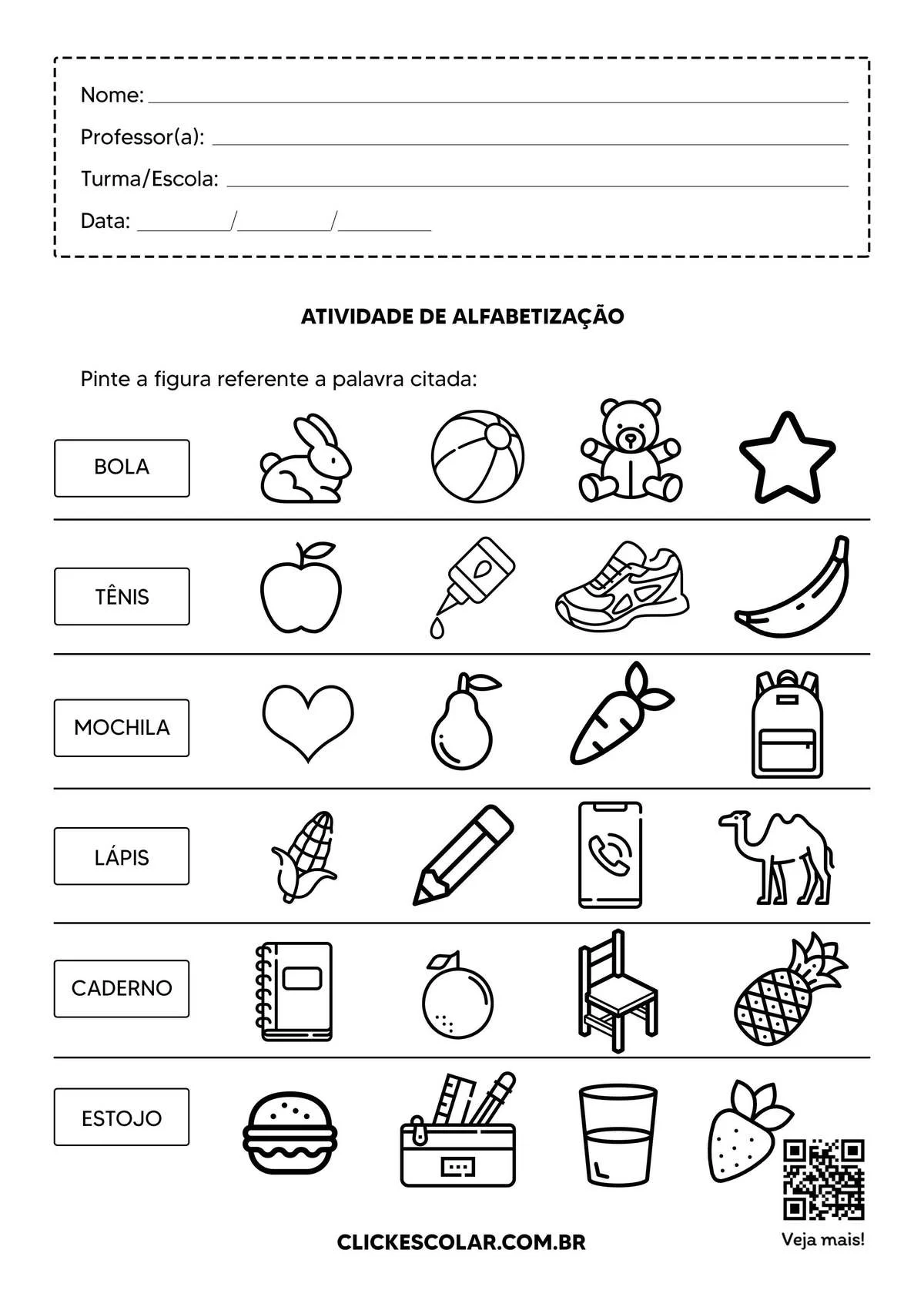 Atividade De Alfabetizacao Para Imprimir01