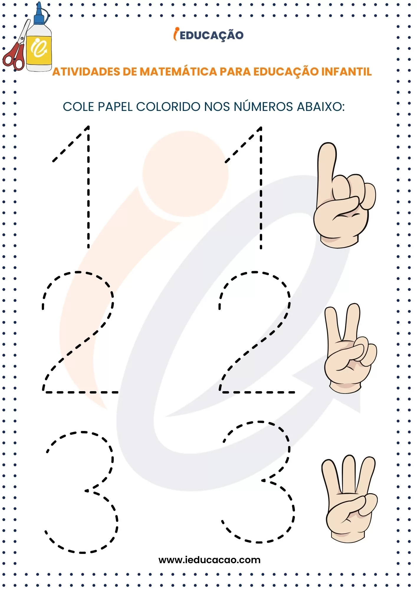 Atividade De Matematica Para Educacao Infantil Numeros 1 3
