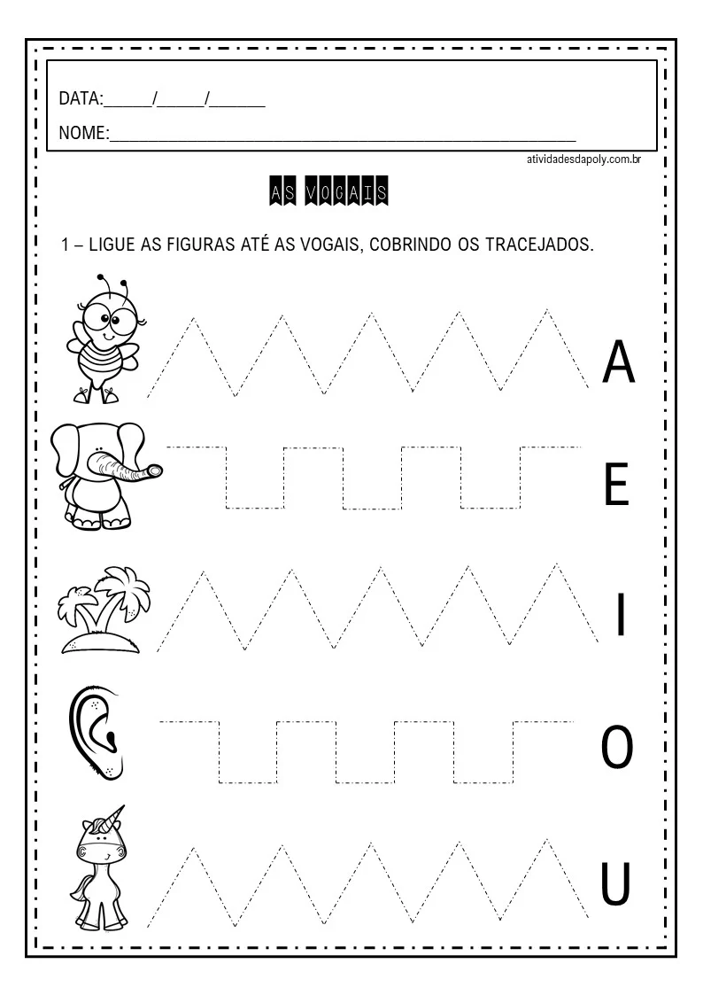 Atividade Sobre Vogais Imagem Atividades Da Poly