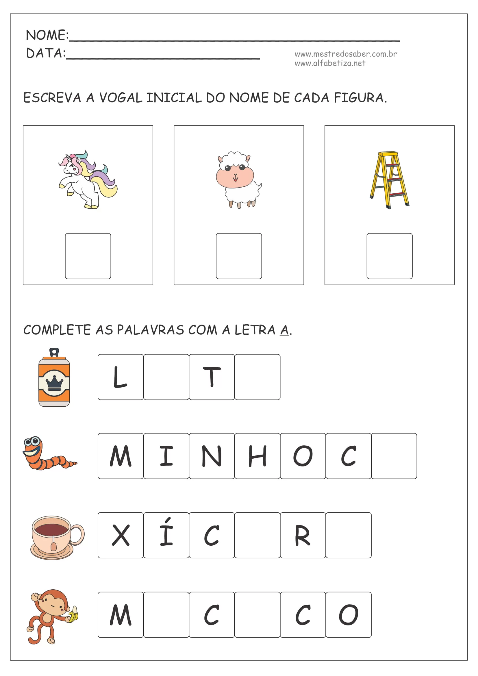 Atividades Com Vogais 1 Ano 04