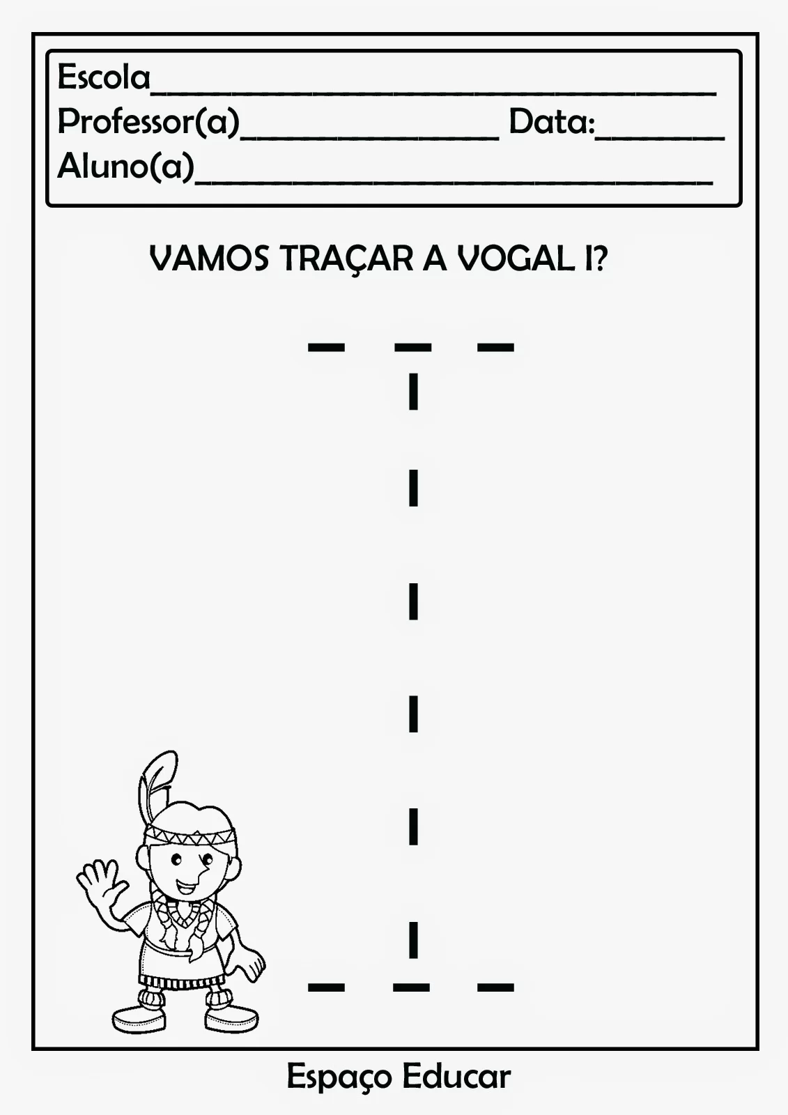 Atividades Com Vogais Imprimir Www.espacoeducar.net Alfabetiza%C3%A7%C3%A3o A E I O U+(19)