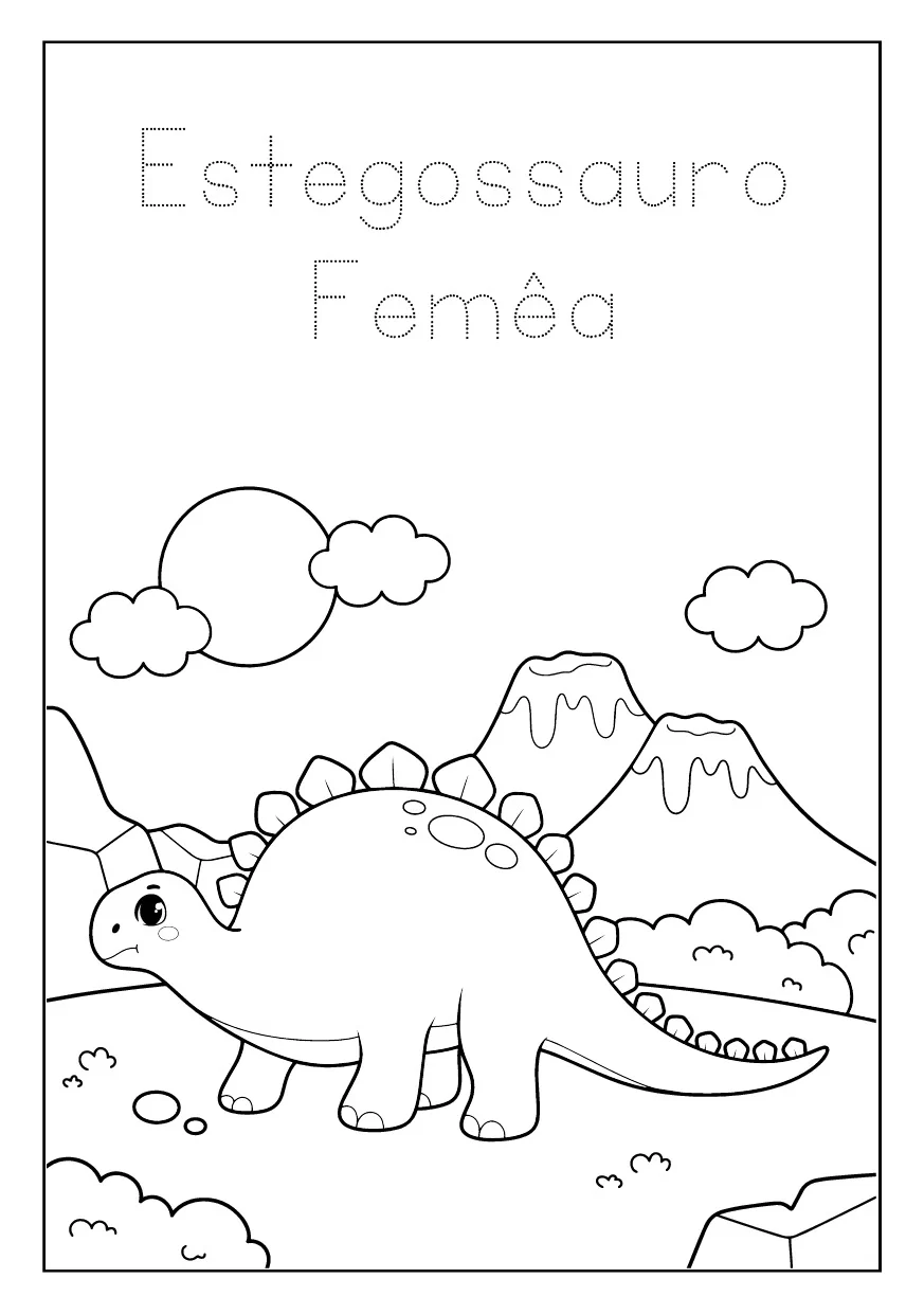 Atividades De Colorir Dinossauro 10