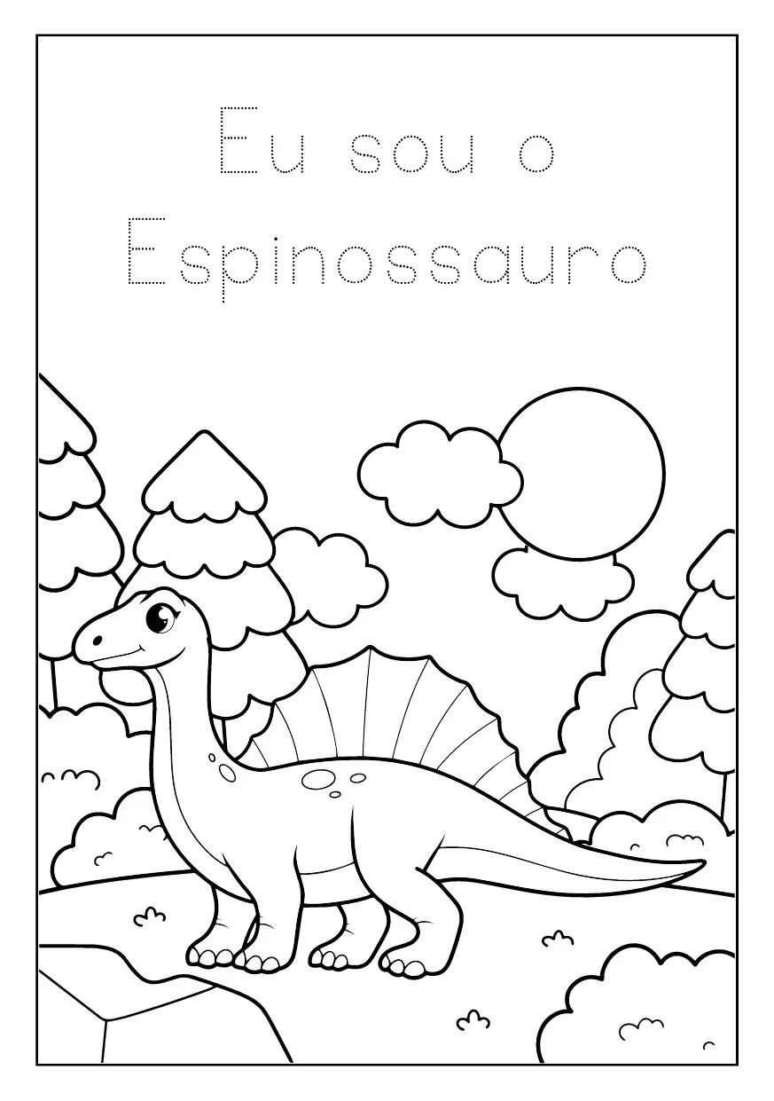 Atividades De Colorir Dinossauro 11
