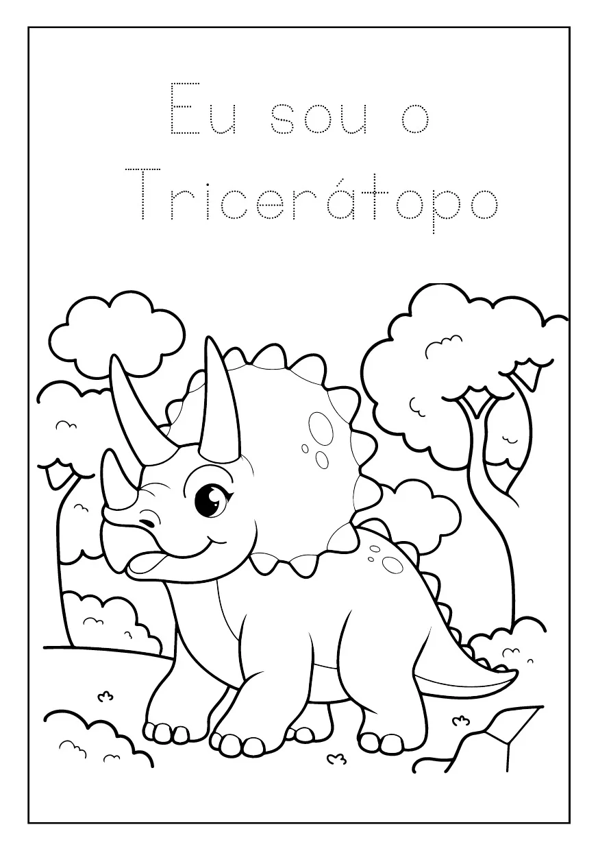 Eu sou o tricerátopo