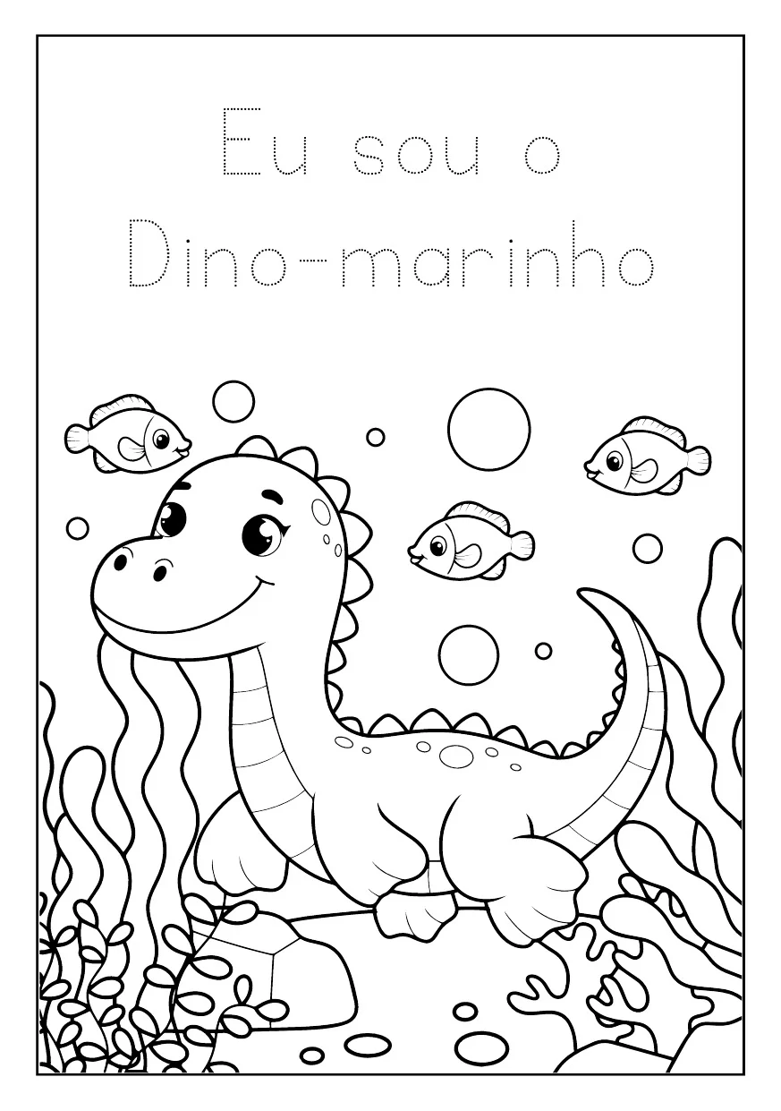 Atividades De Colorir Dinossauro 6