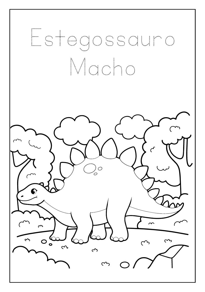 Atividades De Colorir Dinossauro 9