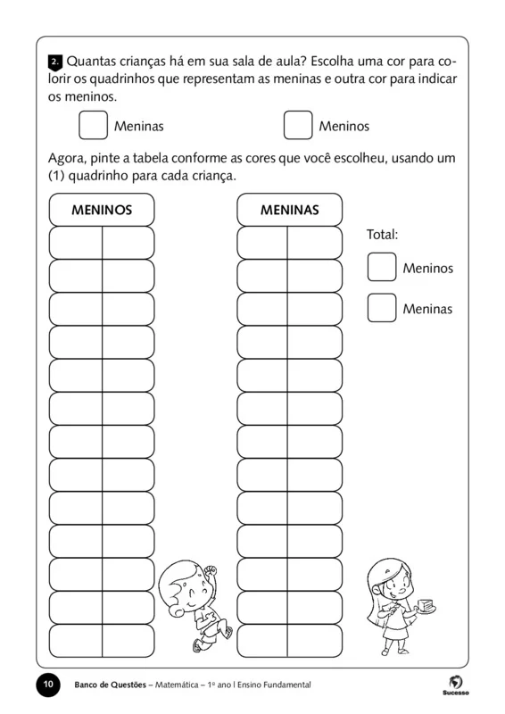 quantas crianças há em sua sala de aula?