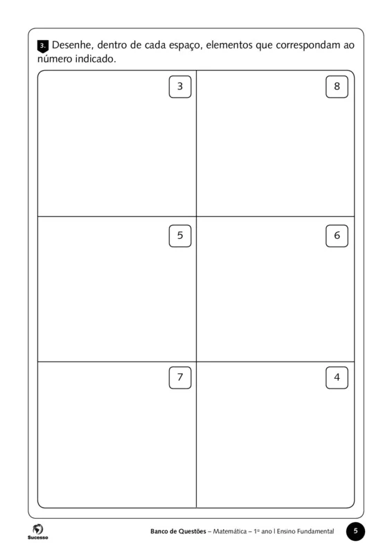 Adesenhe dentro de cada espaço