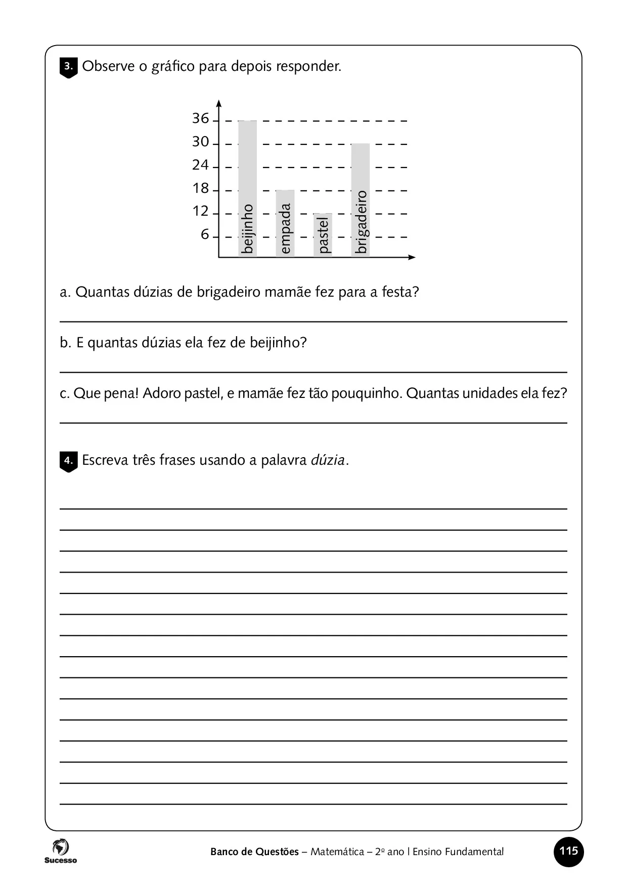 Quantas dúzias ele fez de beijinho?