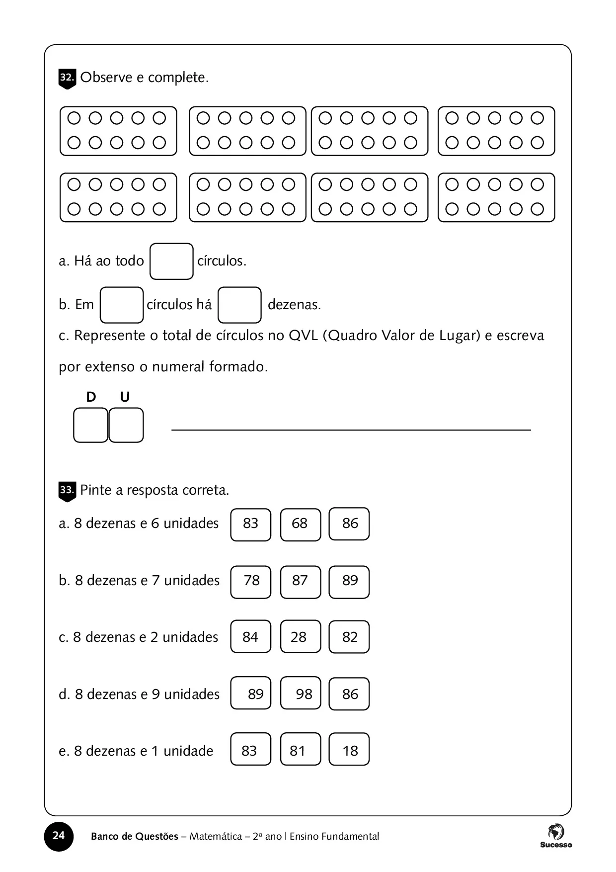 Atividades De Matematica2 Ano Ensino Fundamental 24