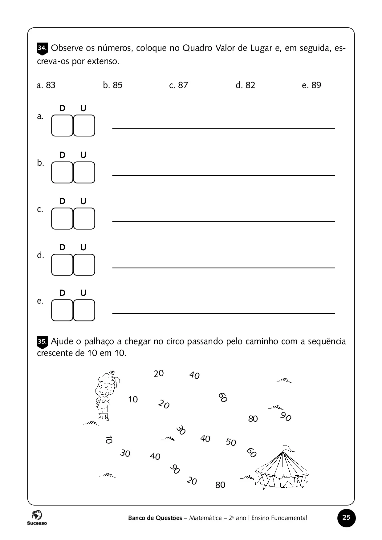Atividades De Matematica2 Ano Ensino Fundamental 25