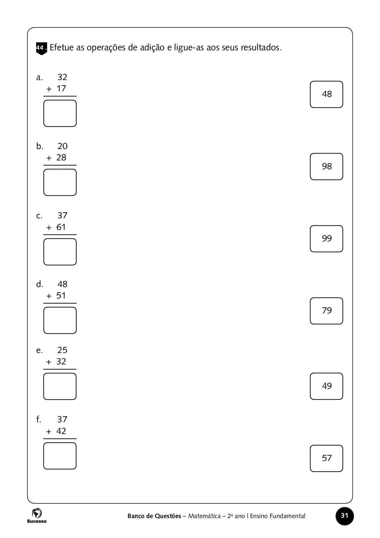 Atividades De Matematica2 Ano Ensino Fundamental 31