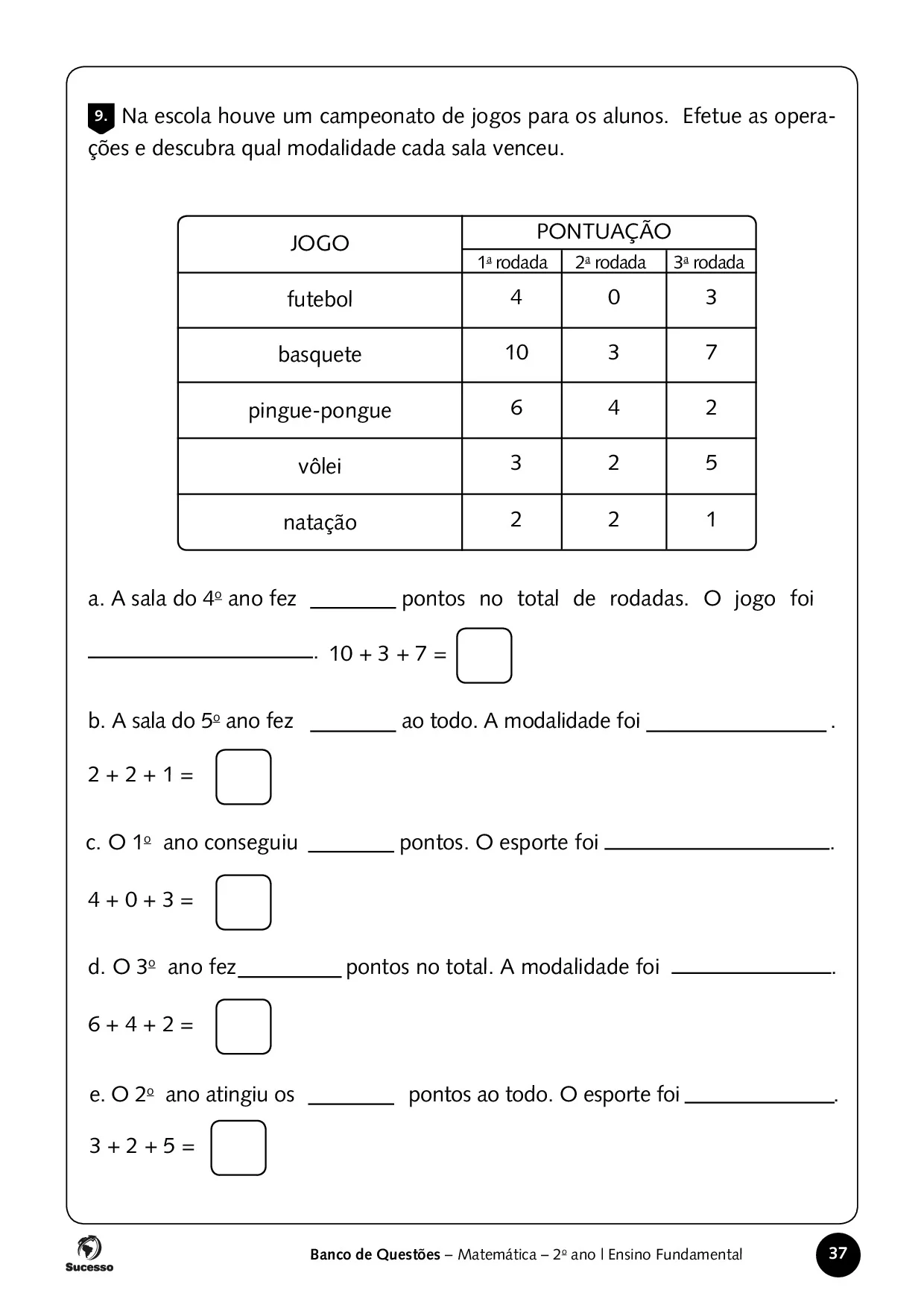 Atividades De Matematica2 Ano Ensino Fundamental 37