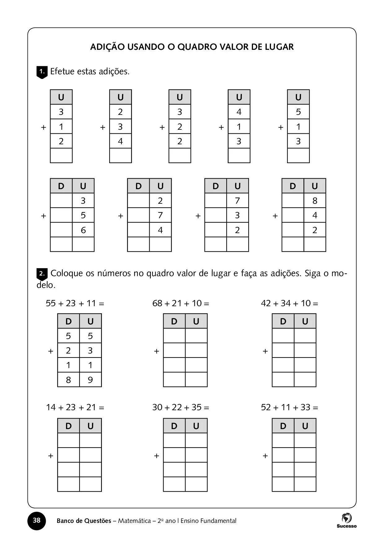 Atividades De Matematica2 Ano Ensino Fundamental 38