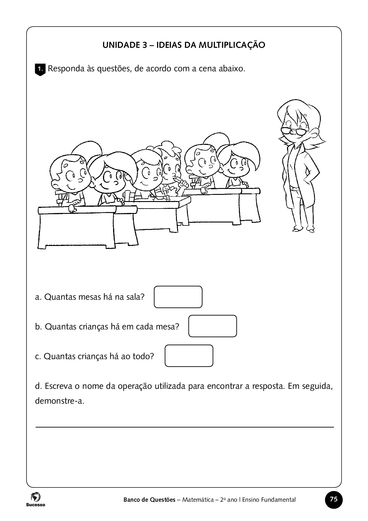 ideias da multiplicação em atividades de Matemática para o 2º Ano
