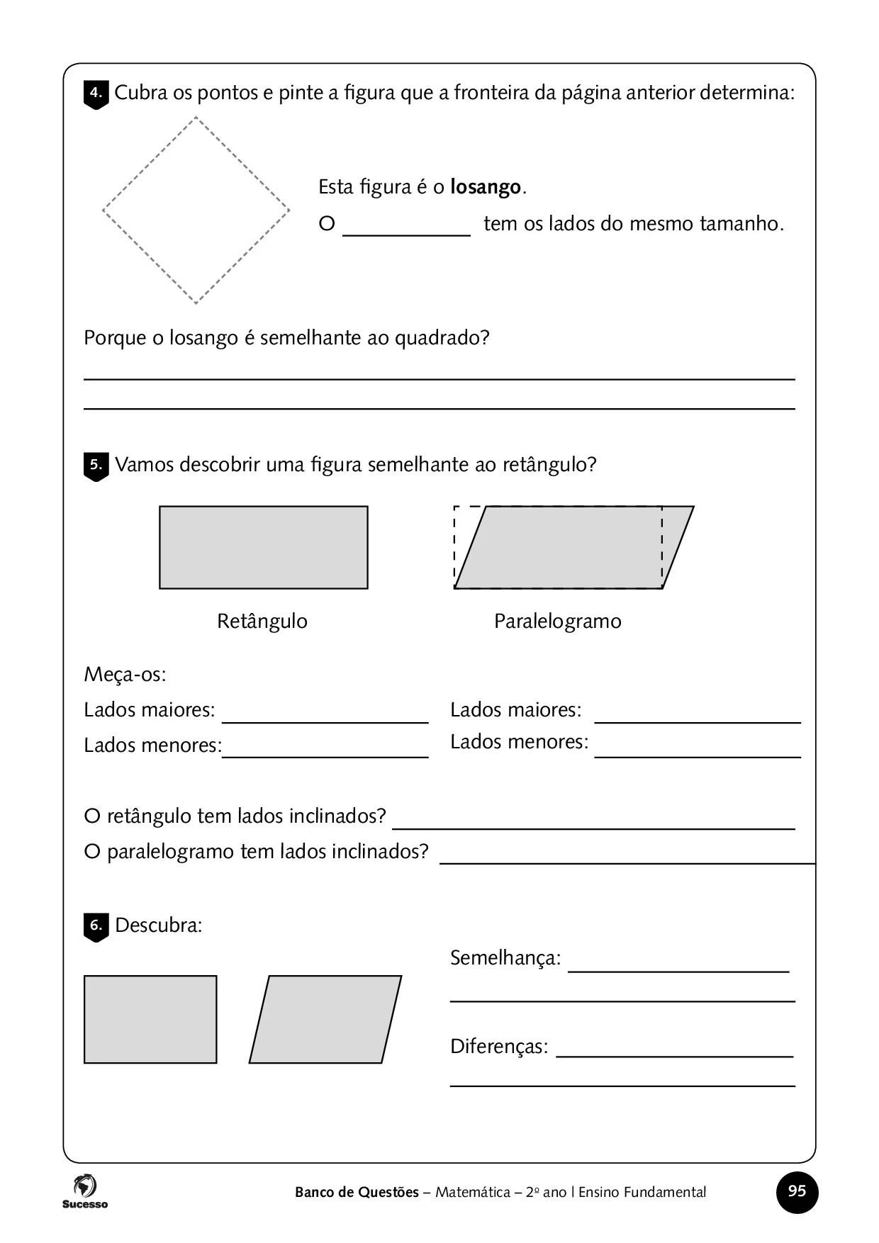 Cubra os pontos e pinte a figura que a fronteira da pagina anterior determina