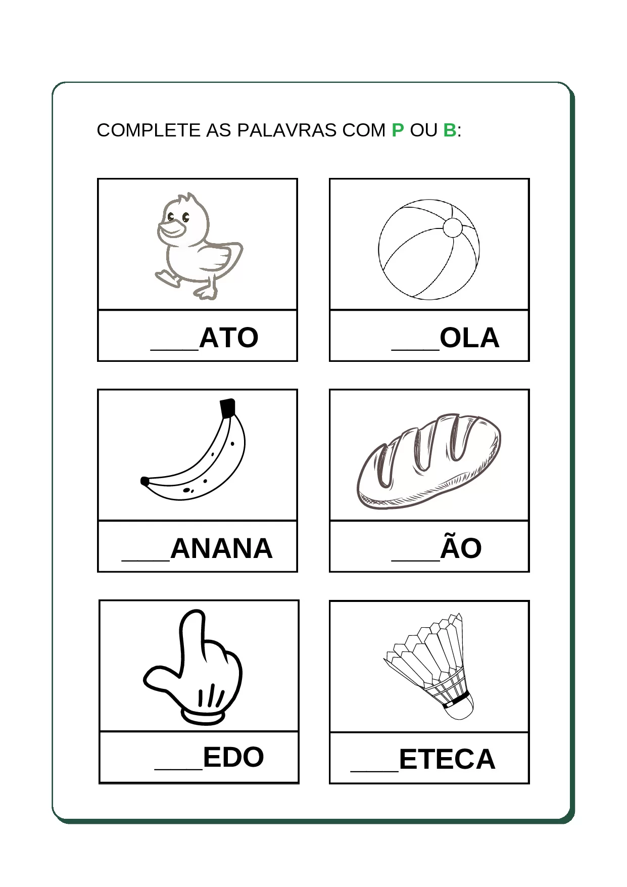 Atividades Mista Educacao Infantil Portugues 3