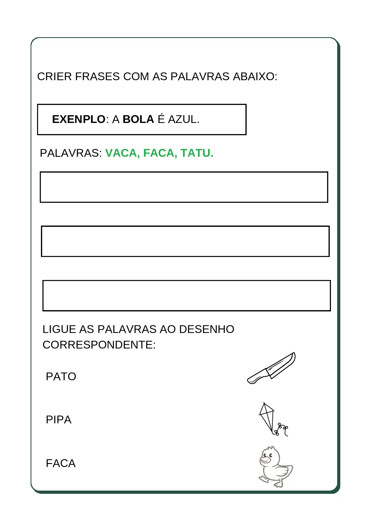 Atividades Mista Educacao Infantil Portugues 5