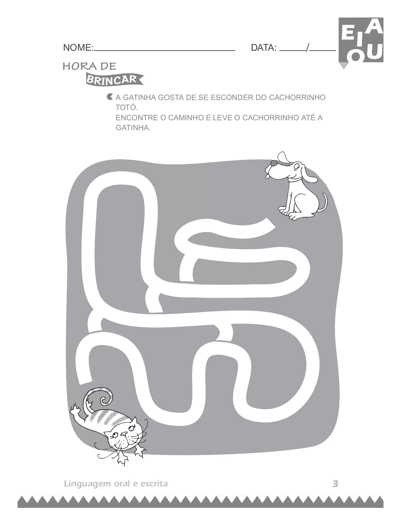 Gainha gosta de se esconder do cachorrinho