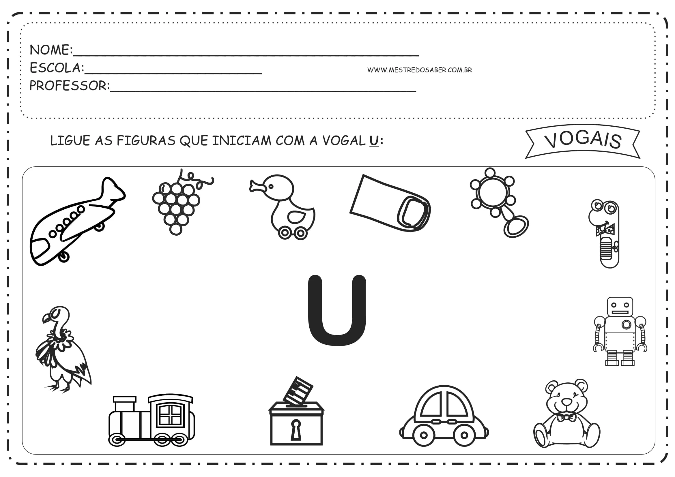 Atividades Vogais U