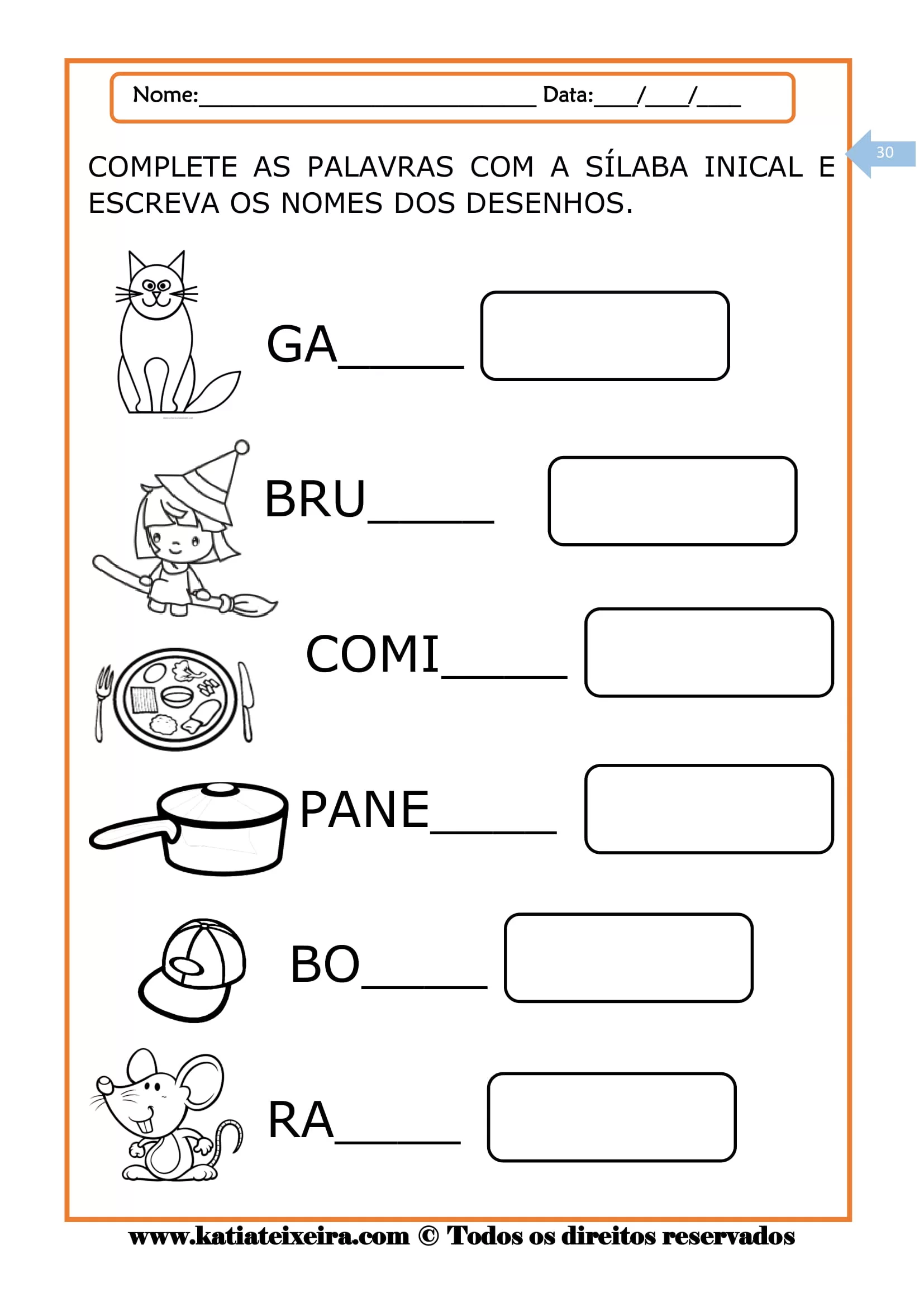 CADERNO DE ALFABETIZACAO CALDEIRAO DE BRUXA 30