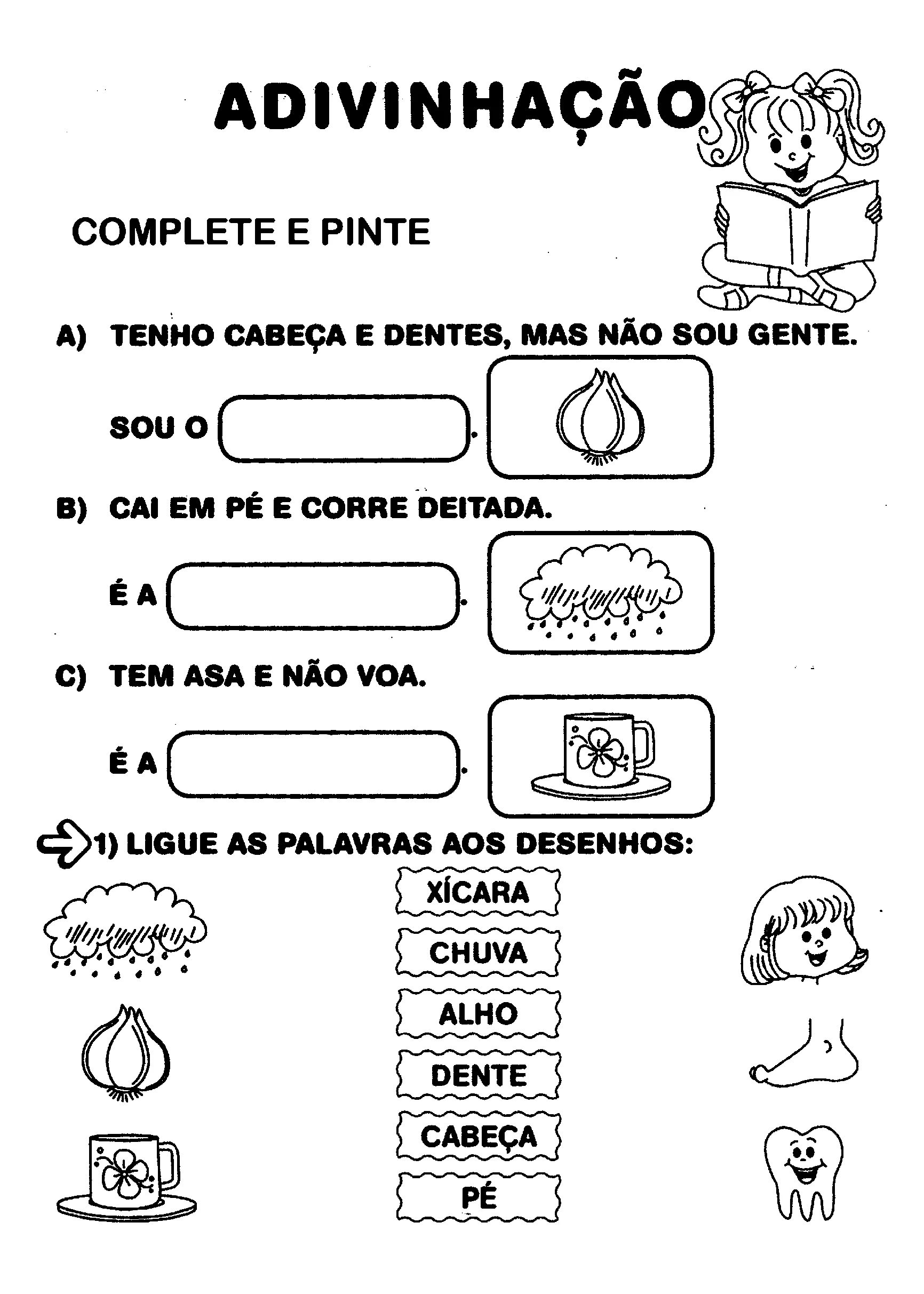 Completar Adivinhacao Ch X