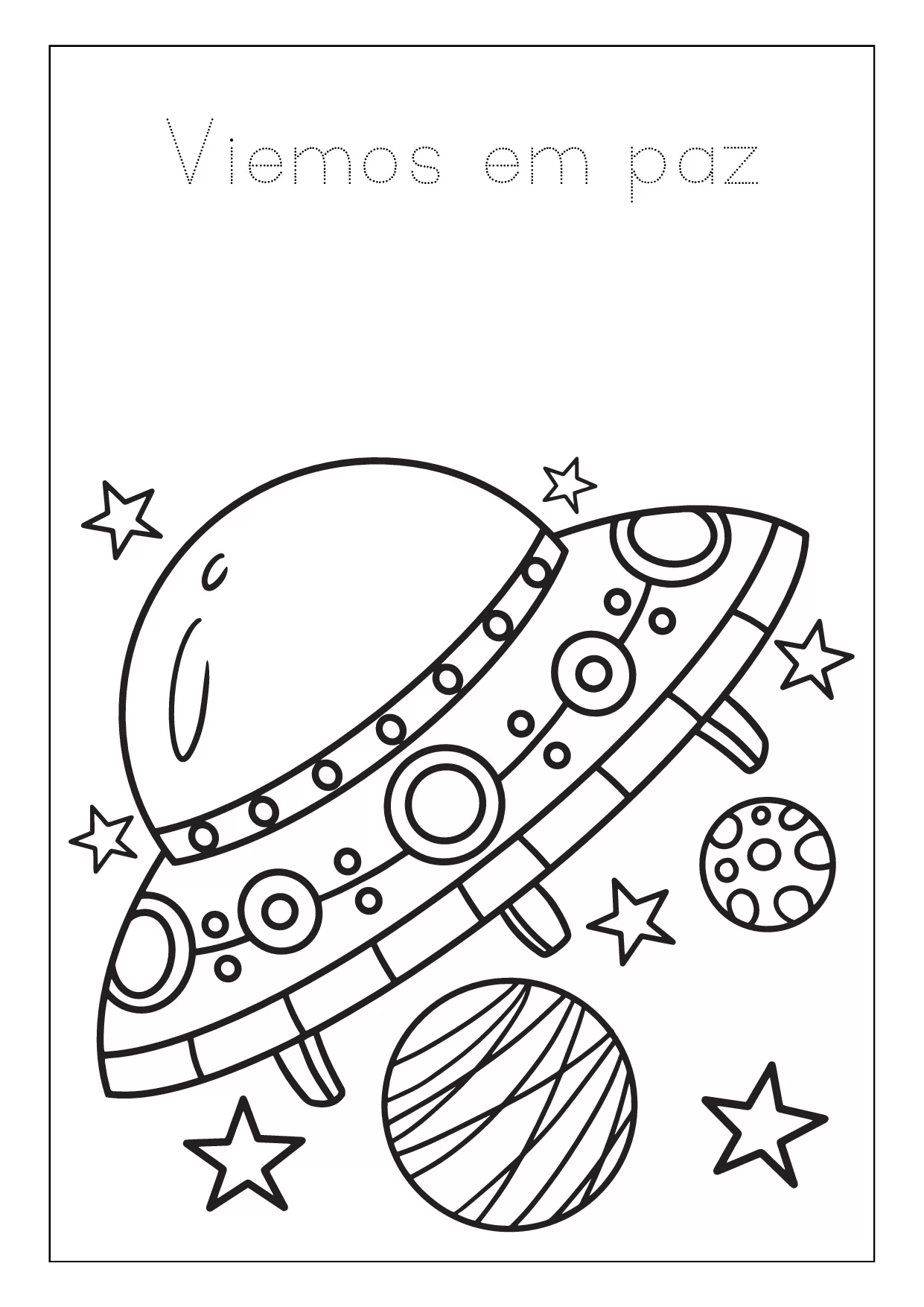 Colorir viemos em paz