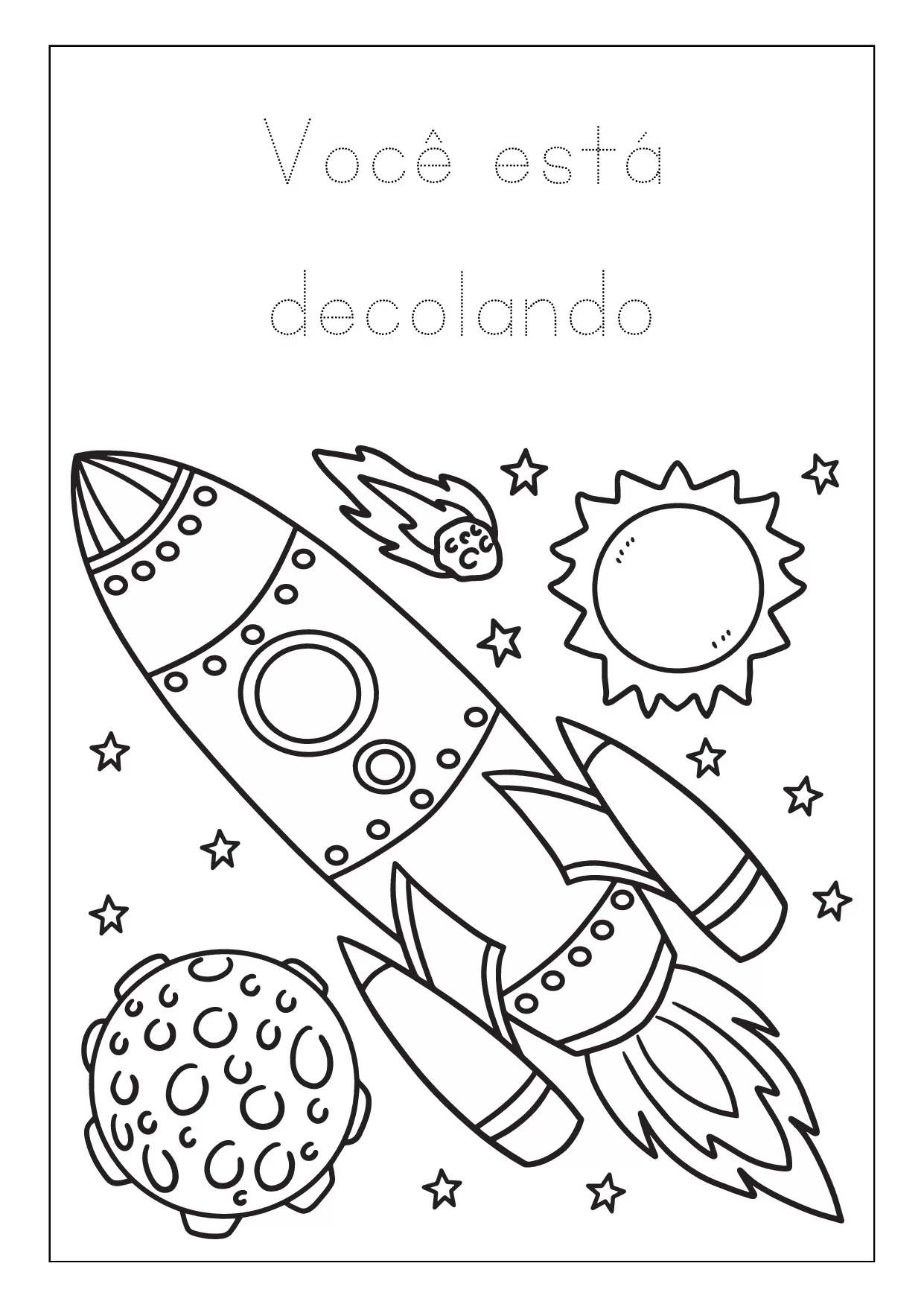Desenhos De Espaco Para Colorir 6
