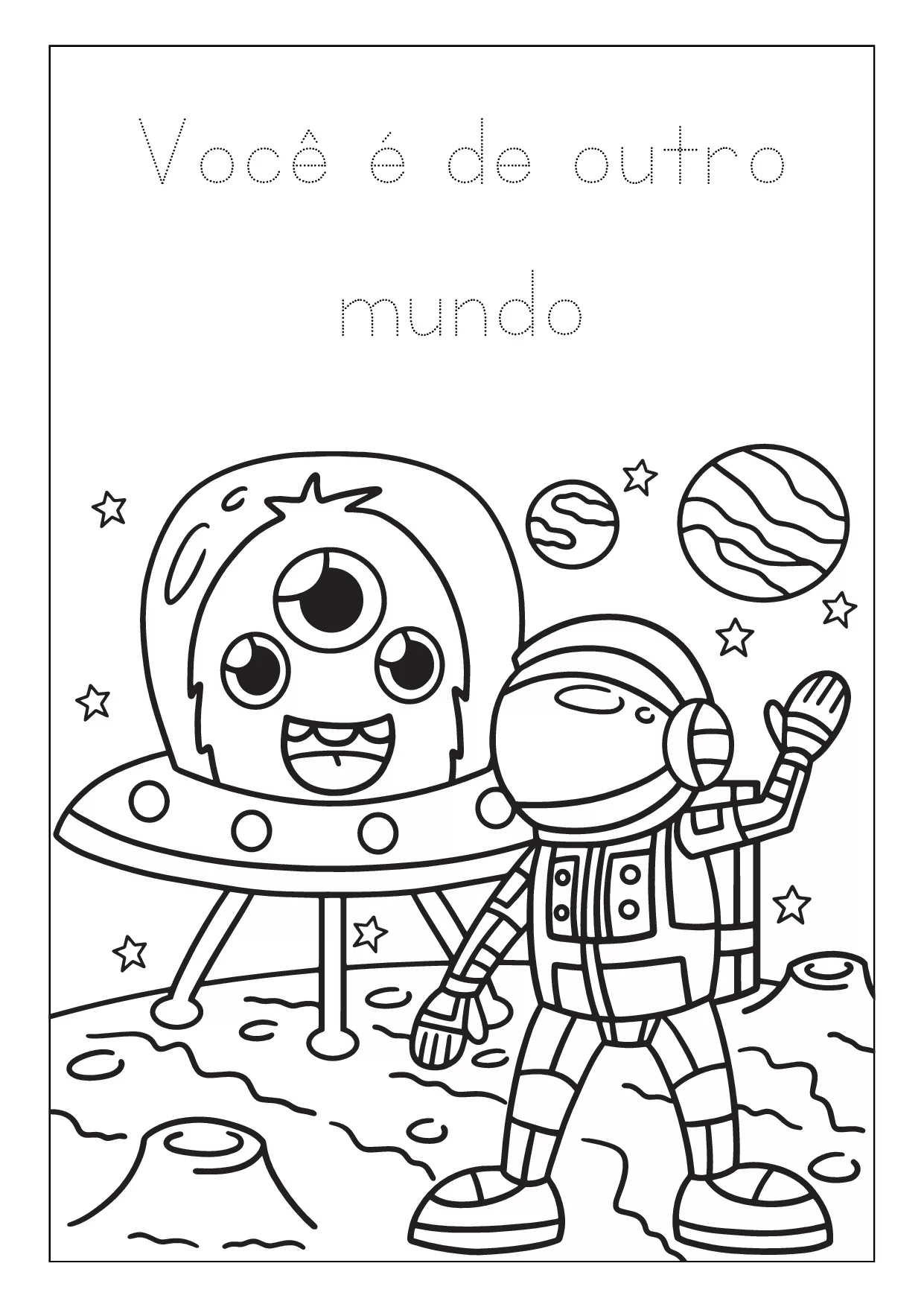 Desenhos De Espaco Para Colorir 7