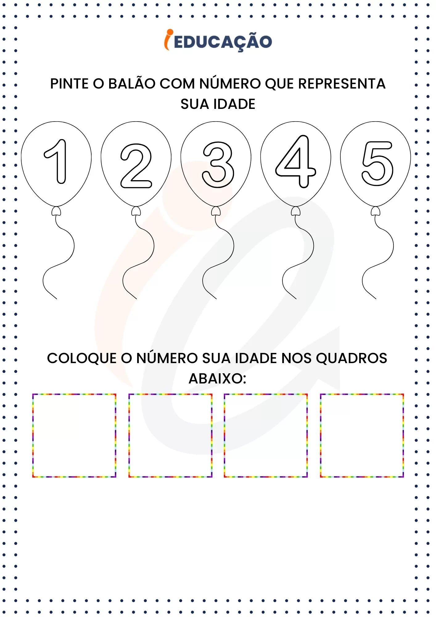 Identidade Educacao Infantil Esta E Minha Idade