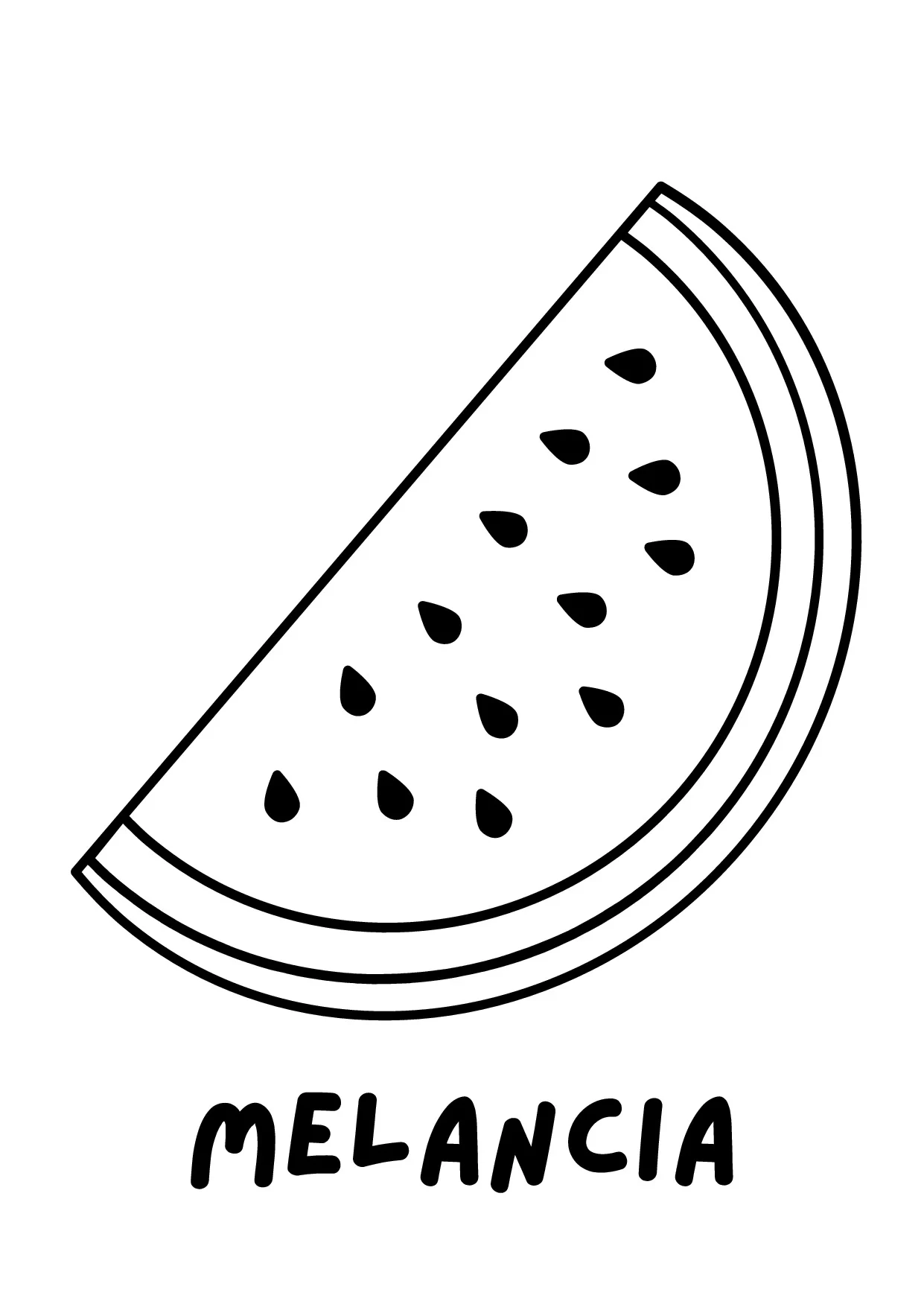 colorir melancia