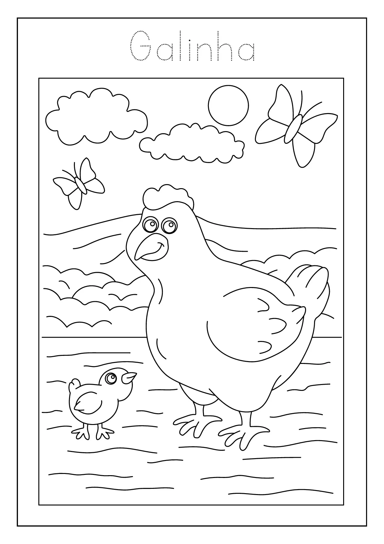 Livro De Colorir Na Fazenda 8