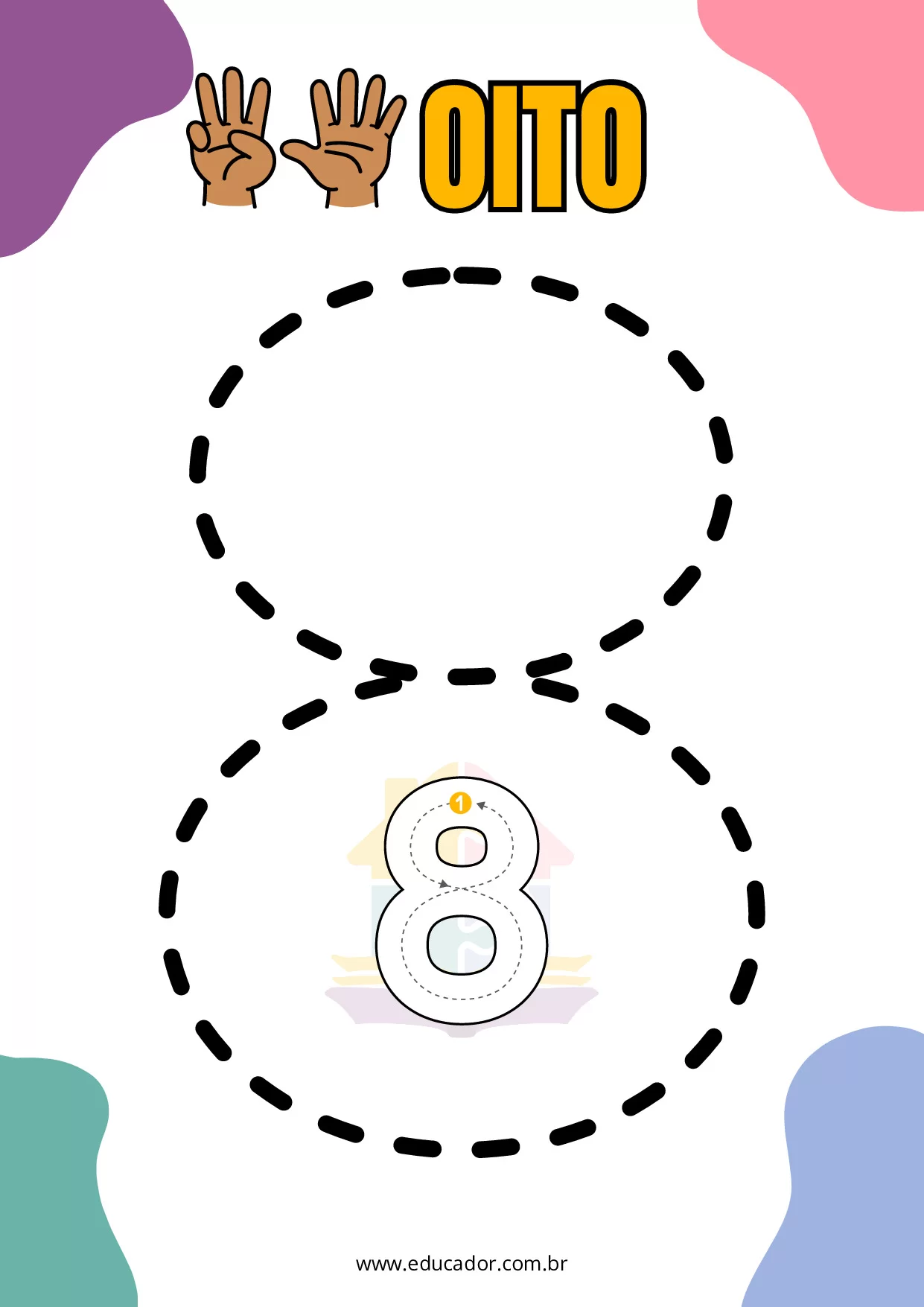 Numeros Pontilhados Para Imprimir