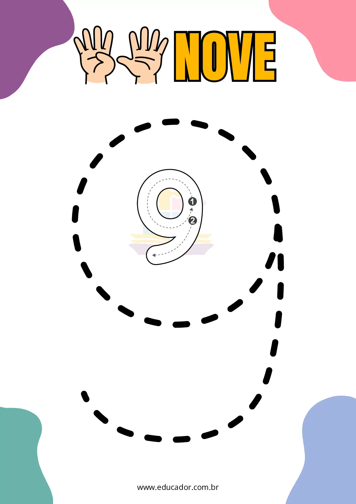 Numeros Pontilhados Para Imprimir