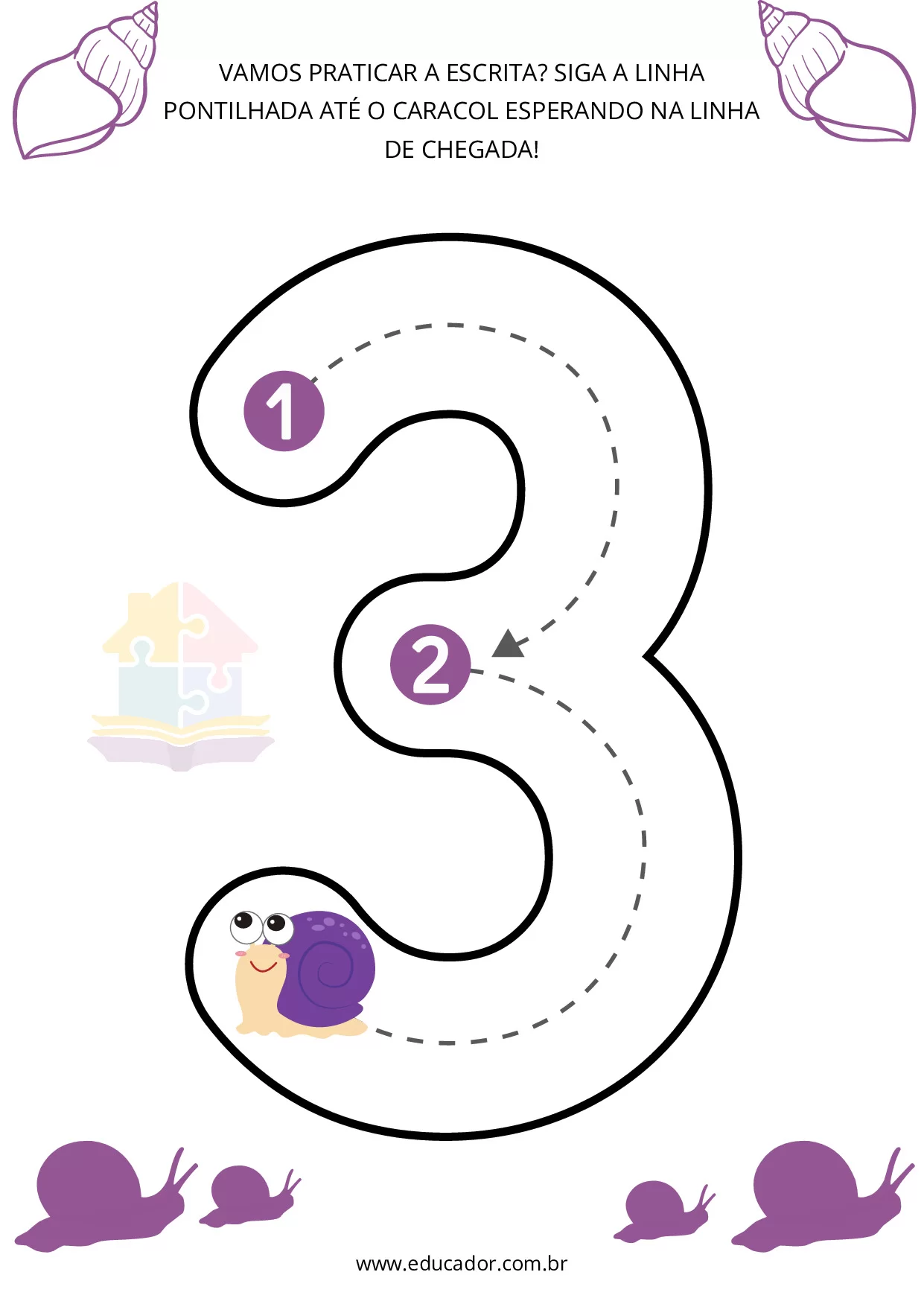 Numeros Pontilhados Para Imprimir