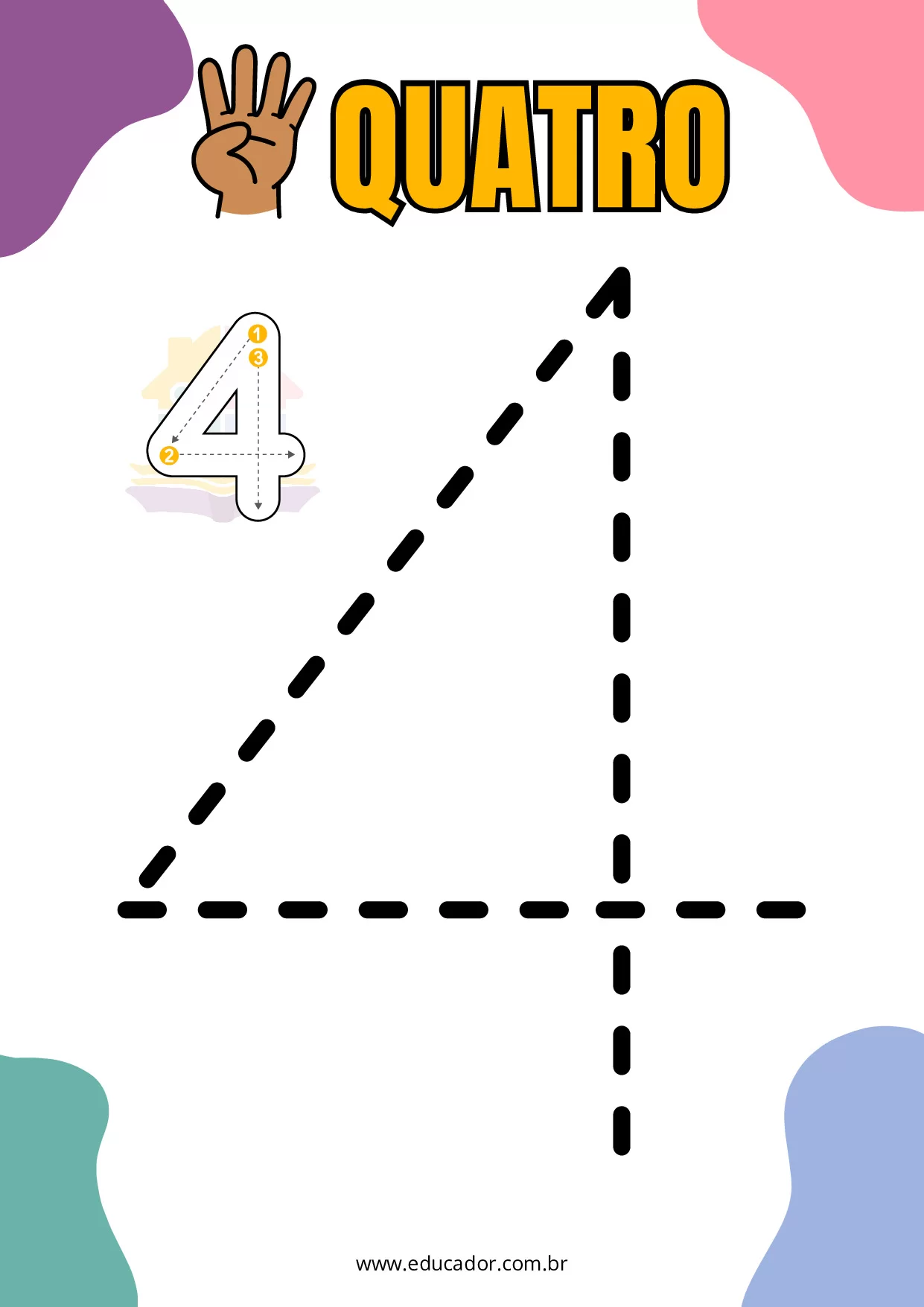 Numeros Pontilhados Para Imprimir