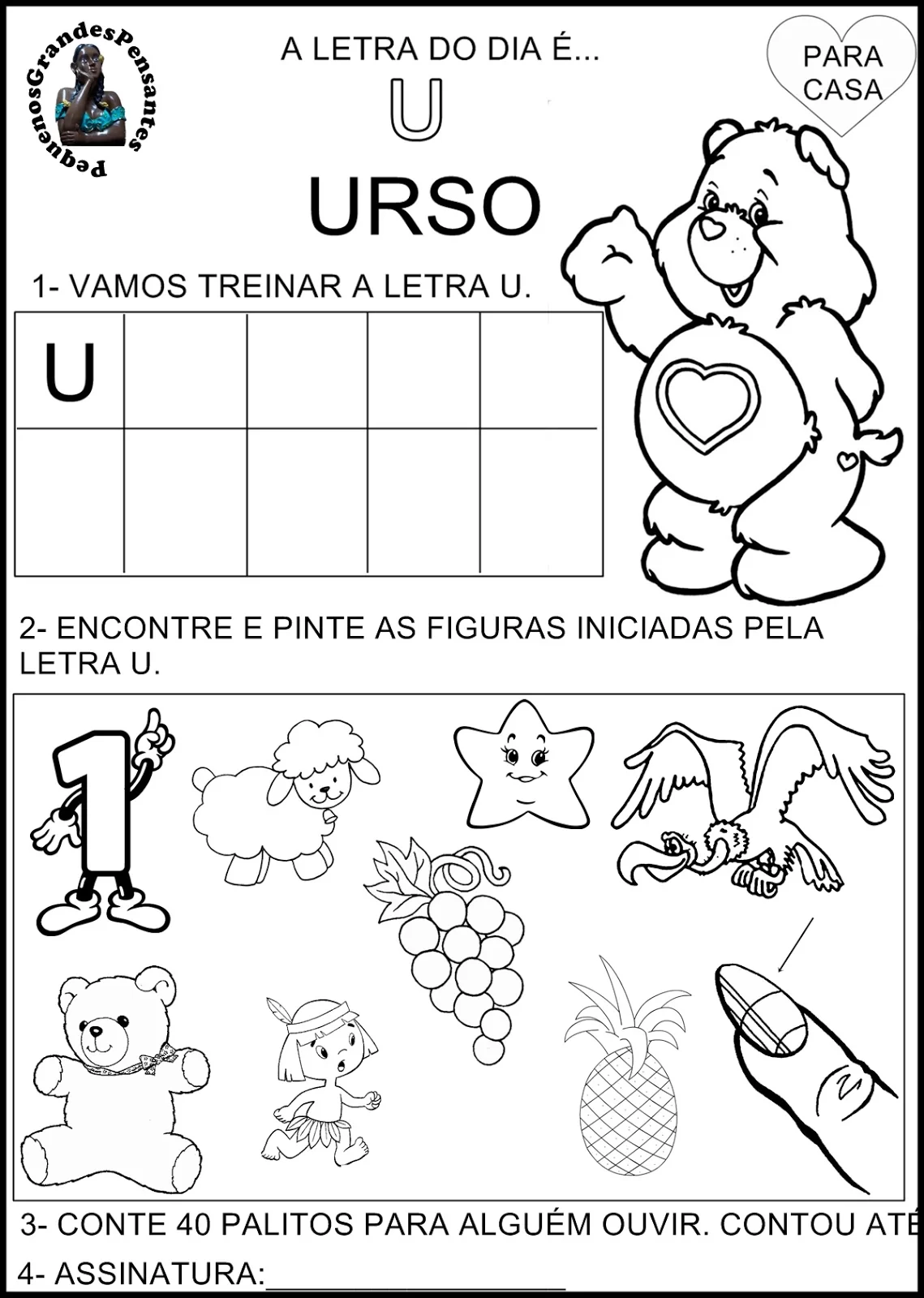 Para+Casa+Vogal+U+PGP+1