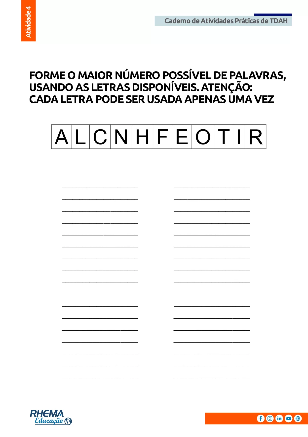 10 Atividades Praticas Para TDAH Estimulo De Atencao 5