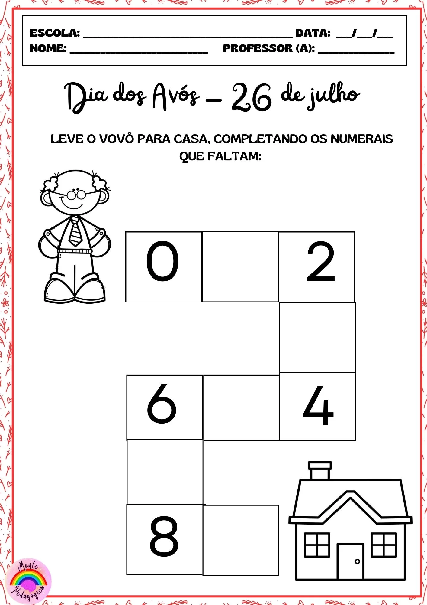 Atividades Dia dos Avós para Imprimir