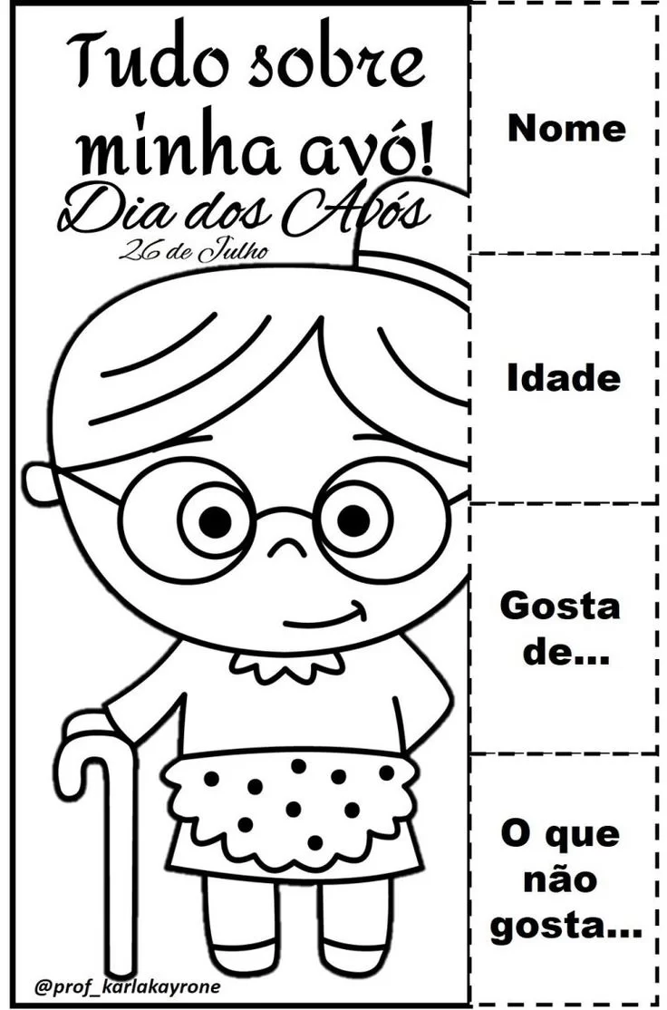 Atividades Dia dos Avós para Imprimir