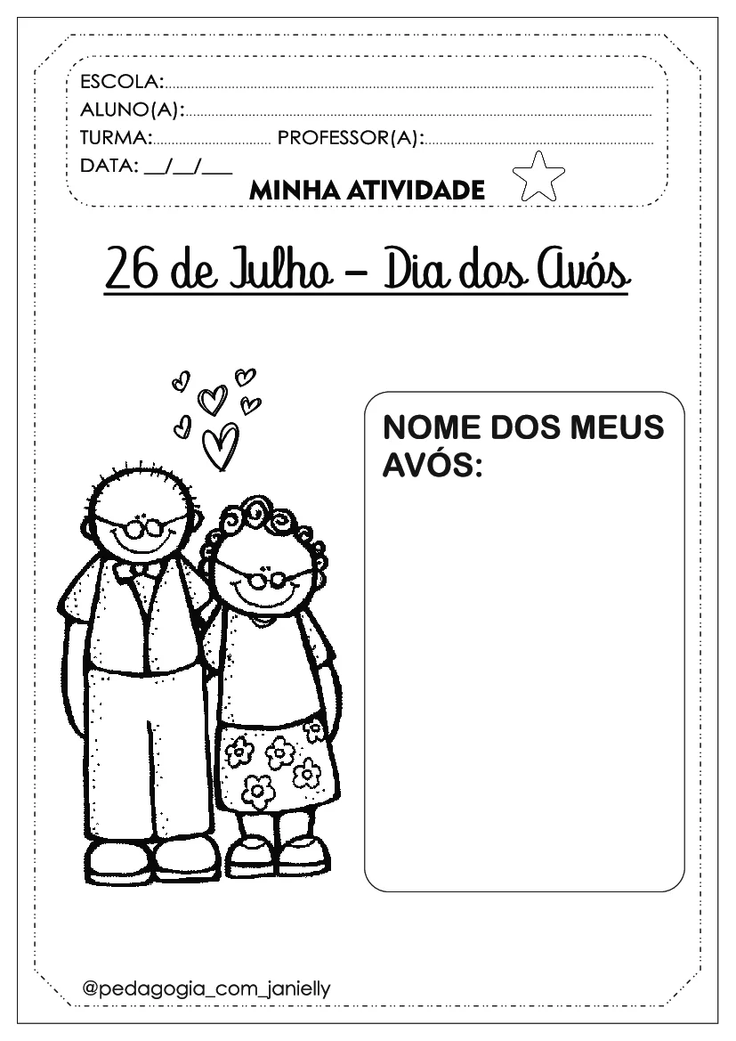 Atividades Dia dos Avós para Imprimir