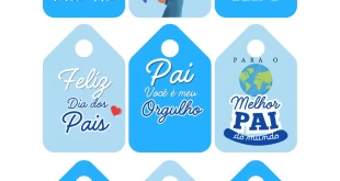 8 Tags em PDF para o Dia dos Pais – Baixe Grátis