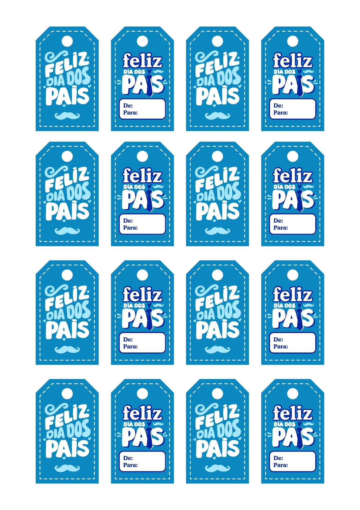 8 Tags Em PDF Para O Dia Dos Pais – Baixe Gratis 5