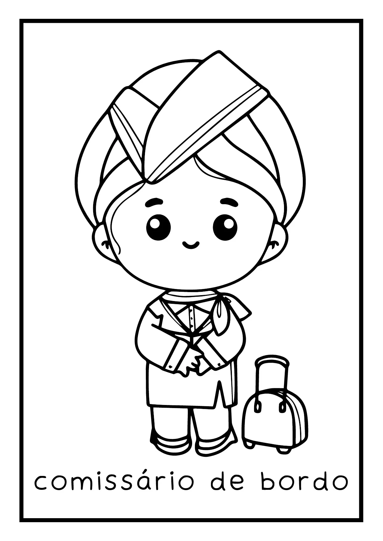 Atividade De Colorir Profissoes Para Educacao Infantil 10