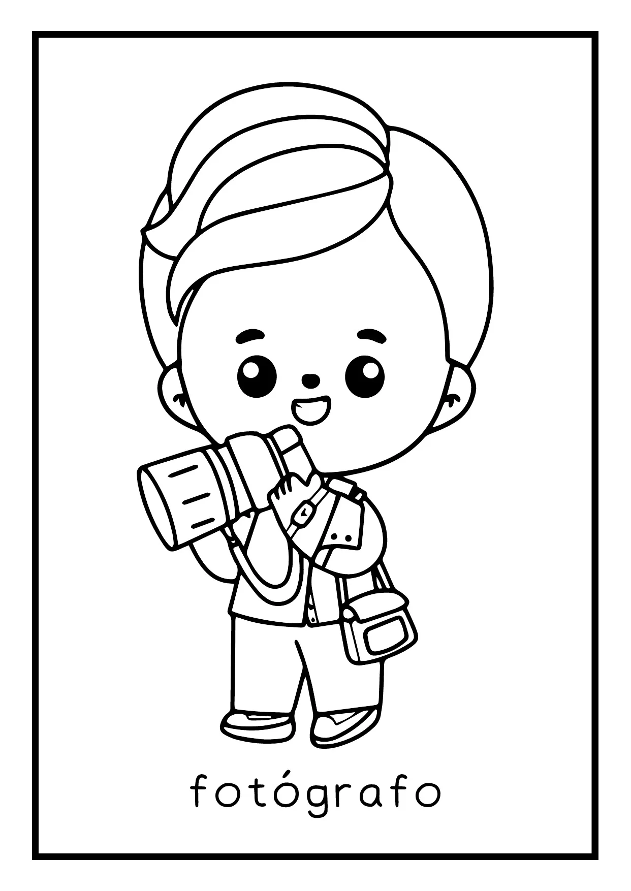 Atividade De Colorir Profissoes Para Educacao Infantil 14