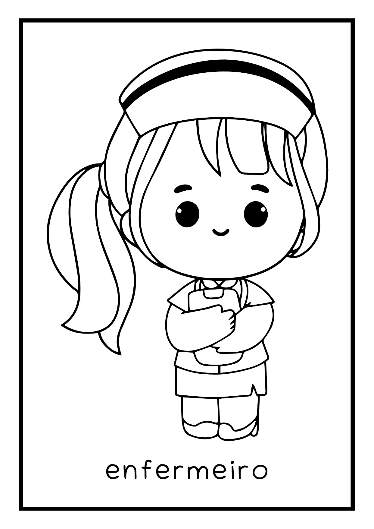 Atividade De Colorir Profissoes Para Educacao Infantil 15