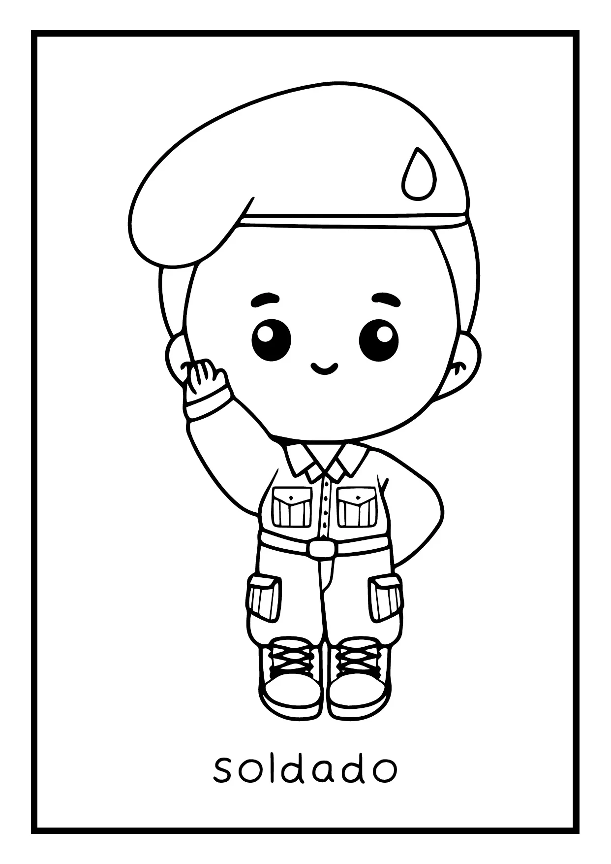 Atividade De Colorir Profissoes Para Educacao Infantil 17