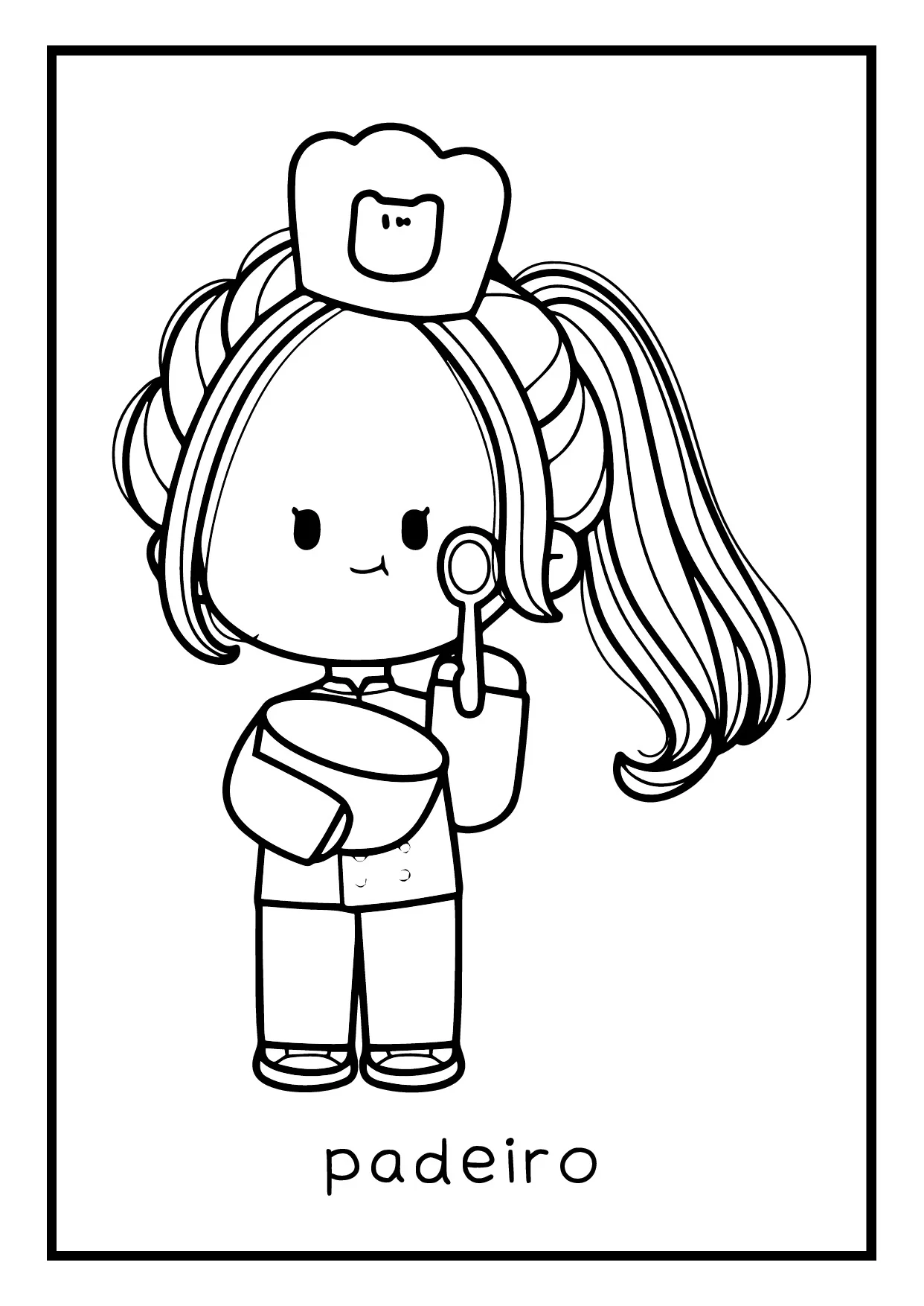 Atividade De Colorir Profissoes Para Educacao Infantil 19